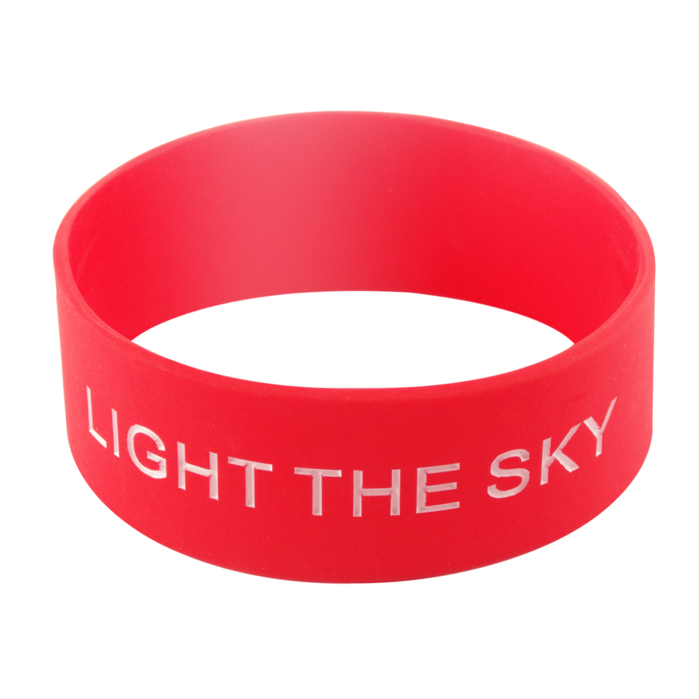 25mm Wide Silicon Wristbands